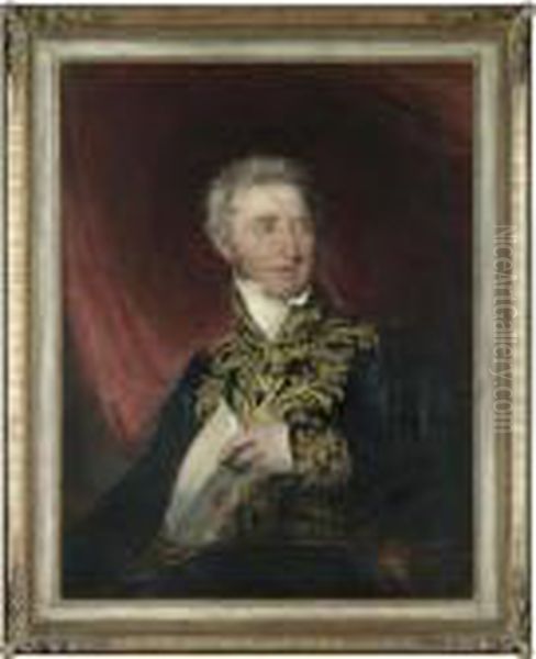 Portrait Of Sir William Hamilton (1730-1803) Oil Painting by Sir William Beechey