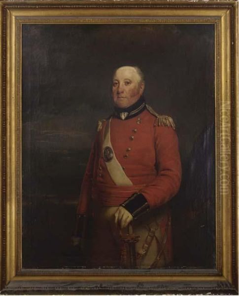 Portrait Of A Field Officer Oil Painting by Sir William Beechey