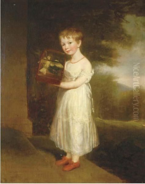 Portrait Of A Young Girl Oil Painting by Sir William Beechey