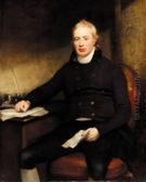 Sir Everard Home Oil Painting by Sir William Beechey