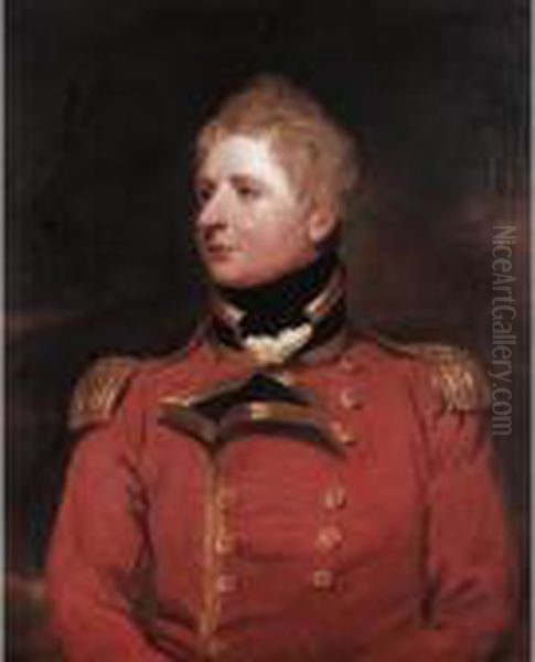 Portrait Of A Gentleman, Thought To Be Lieutenant-general Wheler Oil Painting by Sir William Beechey