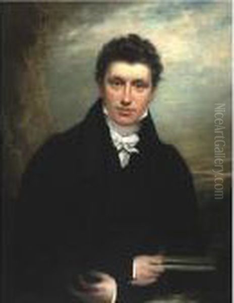 Portrait Of Mr. George Ward Oil Painting by Sir William Beechey