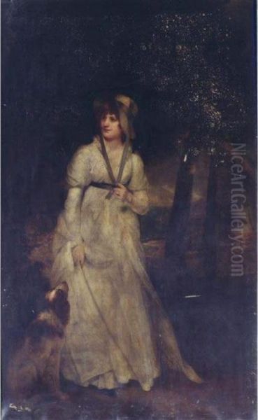 Portrait Of Mrs. Hatfield Oil Painting by Sir William Beechey