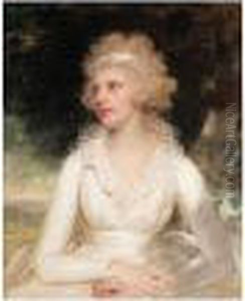 Portrait Of Sophia Anne Raymond-barker Oil Painting by Sir William Beechey