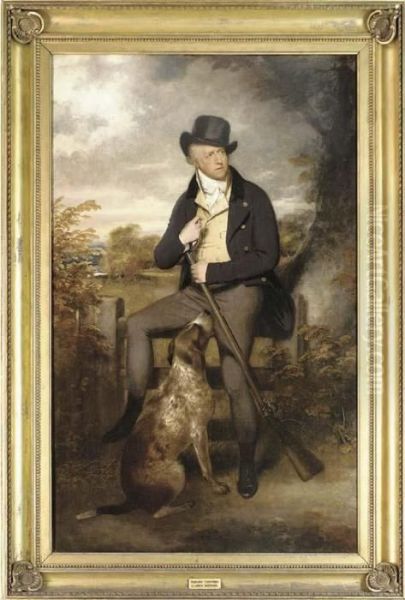 Portrait Of Richard Thompson Oil Painting by Sir William Beechey