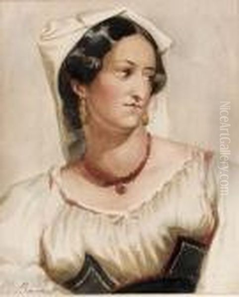 Portait Of Eliza O'neill As Isabella Oil Painting by Sir William Beechey