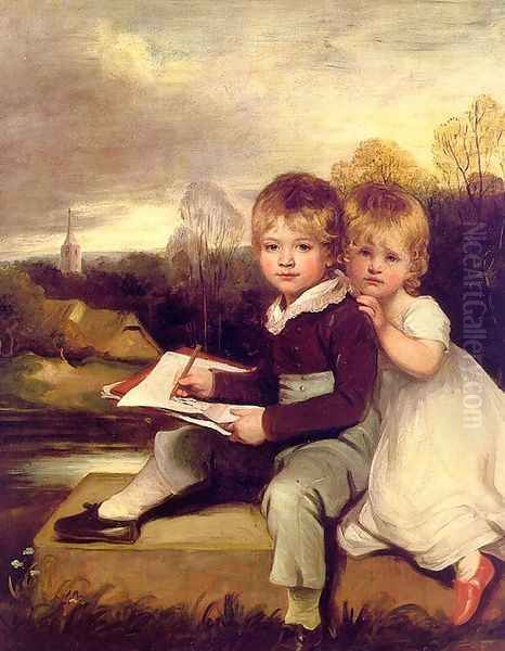 The Bowden Children 1803 Oil Painting by John Hoppner