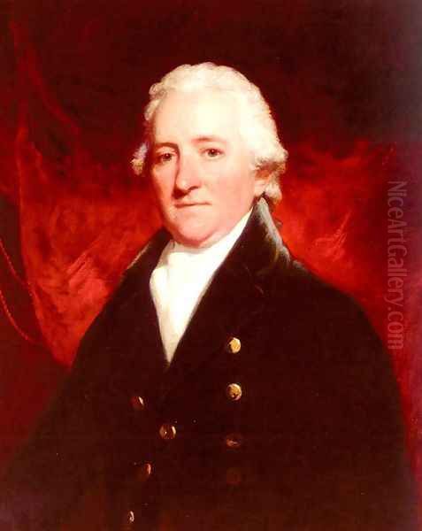 Portrait Of Samuel Brandram Oil Painting by John Hoppner