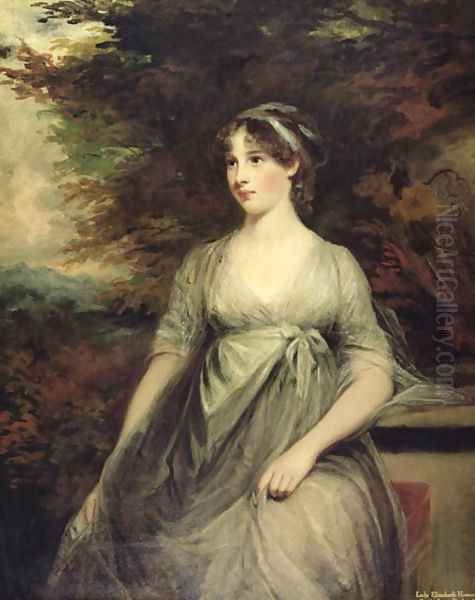 Lady Elizabeth Howard Duchess of Rutland Oil Painting by John Hoppner