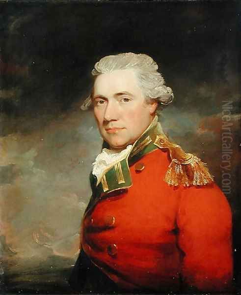 An Unknown British Officer Probably of 11th North Devonshire Regiment of Foot Oil Painting by John Hoppner