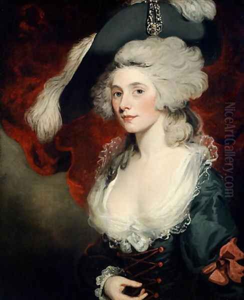 Mary Robinson 1758-1810 as Perdita Oil Painting by John Hoppner