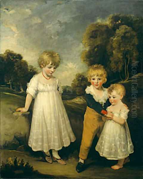 The Sackville Children Oil Painting by John Hoppner