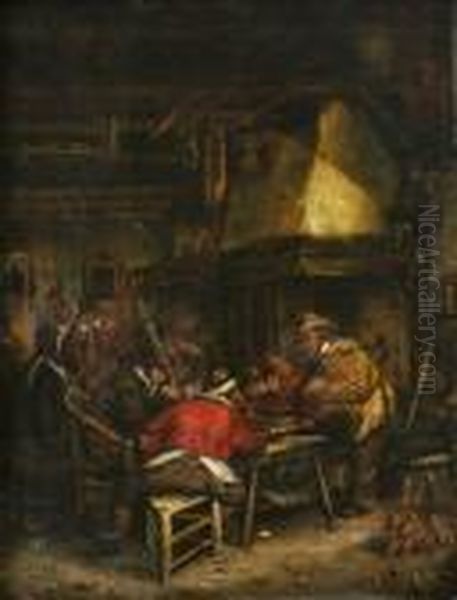 V Krcme Oil Painting by Cornelis (Pietersz.) Bega