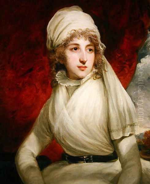 Mrs Richard Palmer Oil Painting by John Hoppner