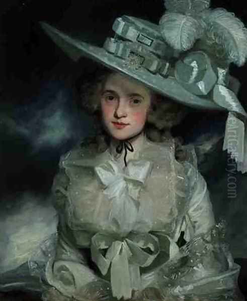 Portrait of Mary Boteler of Eastry Kent Oil Painting by John Hoppner