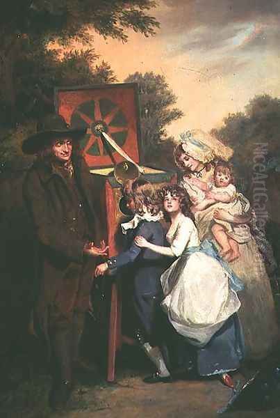 The Peep Show Oil Painting by John Hoppner