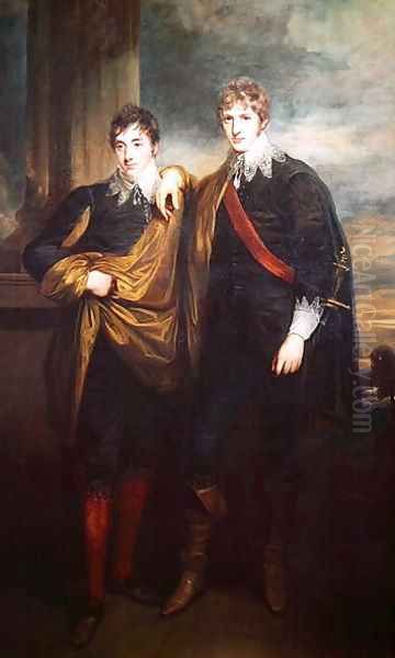 The Craven Boys Oil Painting by John Hoppner