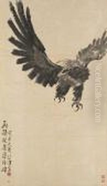 Eagle Oil Painting by Xu Beihong