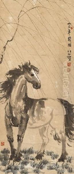 Stallion In The Wind by Xu Beihong