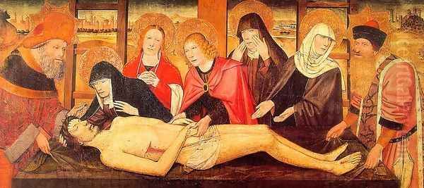 The Lamentation of Christ Oil Painting by Jaume Huguet