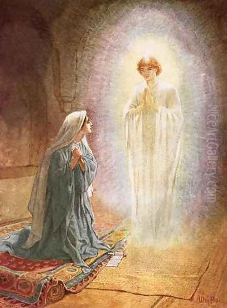 Annunciation Oil Painting by William Brassey Hole