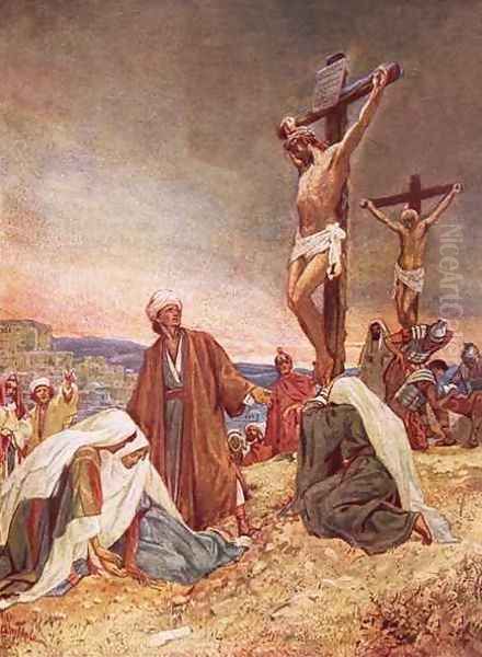 Crucifixion Oil Painting by William Brassey Hole