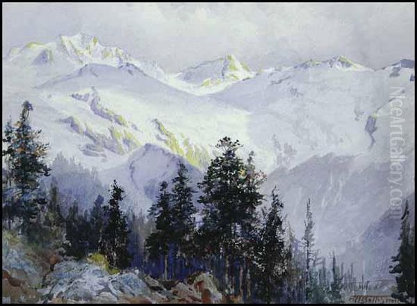 The Asulkan Glacier Oil Painting by Frederic Marlett Bell-Smith