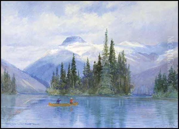 Vermilion Lake, Banff, Nwt [sic] Oil Painting by Frederic Marlett Bell-Smith