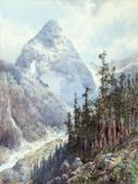 Mount Dundonald, Selkirk Quebec Oil Painting by Frederic Marlett Bell-Smith