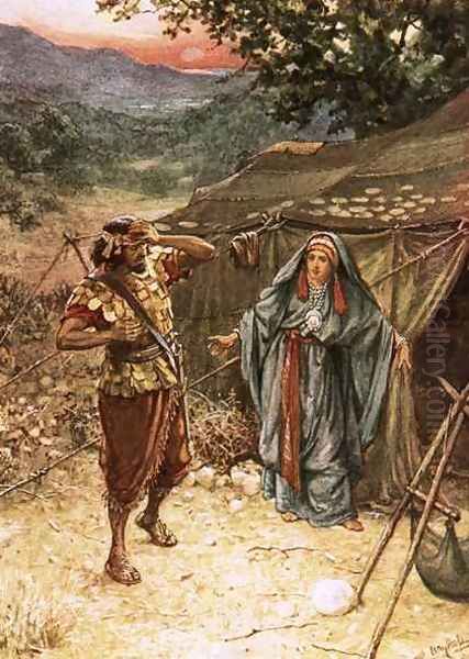 Jael and Sisera Oil Painting by William Brassey Hole