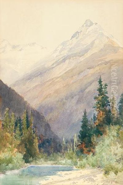 Ross Peak - Selkirks Oil Painting by Frederic Marlett Bell-Smith