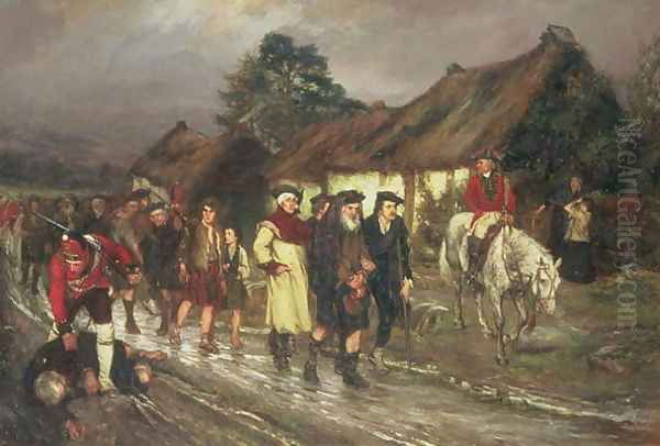 End of the 45 Oil Painting by William Brassey Hole