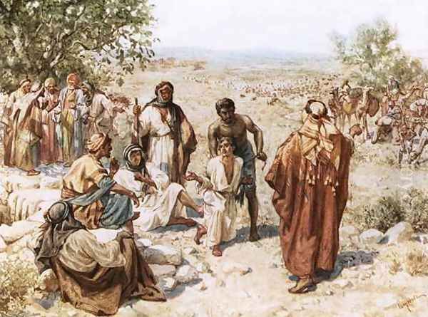 Joseph sold into Egypt Oil Painting by William Brassey Hole