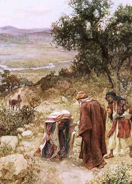 Elisha and the Shunammite Oil Painting by William Brassey Hole