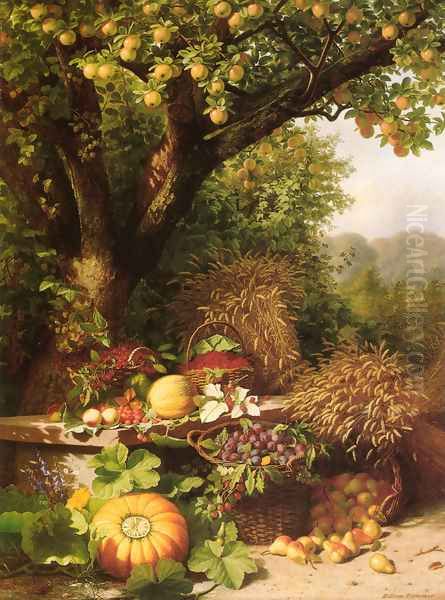 Fruits of the Garden and Field Oil Painting by William Hammer