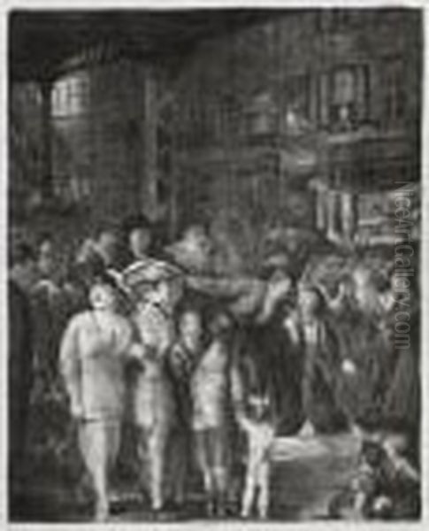 The Street Oil Painting by George Wesley Bellows