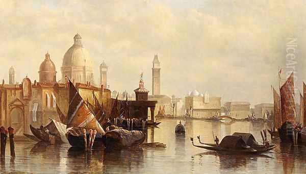 A View Of Venice Oil Painting by James Holland