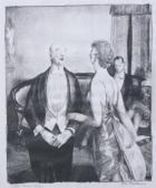 The Parlor Critic Oil Painting by George Wesley Bellows