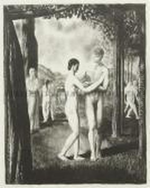 The Lovers That Passed Him By Oil Painting by George Wesley Bellows