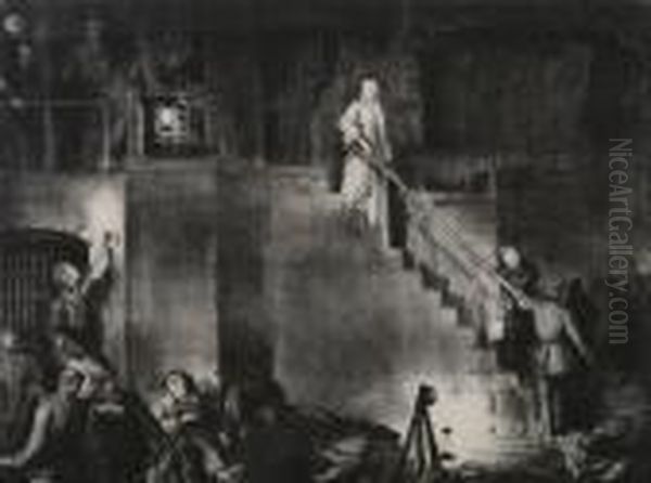 Murder Of Edith Cavell Oil Painting by George Wesley Bellows