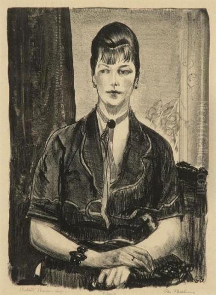 Portrait Of Elsie Speicher Oil Painting by George Wesley Bellows