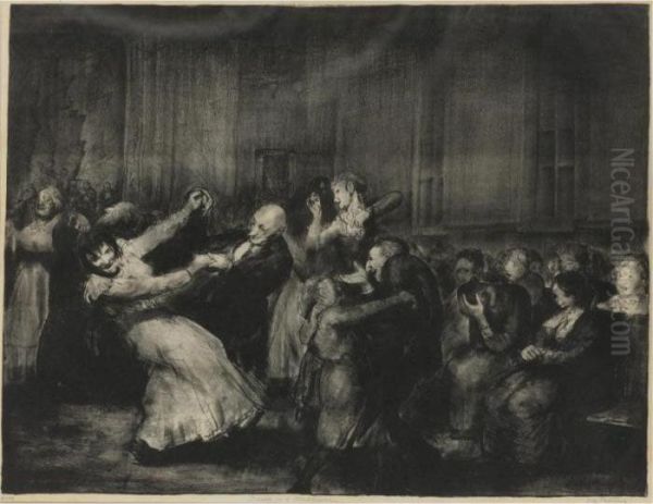 Dance In A Madhouse (mason 49) Oil Painting by George Wesley Bellows