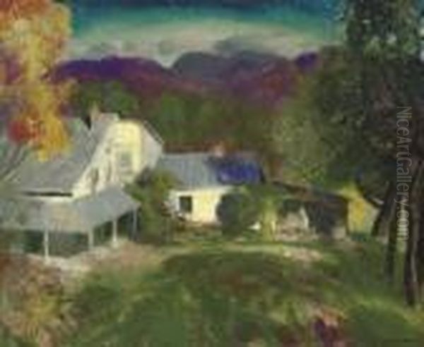 Mountain House Oil Painting by George Wesley Bellows