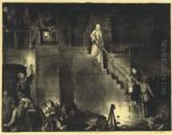 Murder Of Edith Cavell Oil Painting by George Wesley Bellows