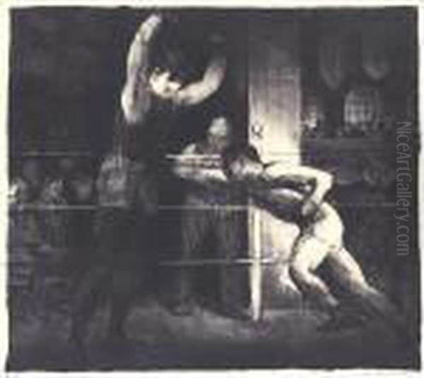 Training Quarters (m. 23) Oil Painting by George Wesley Bellows