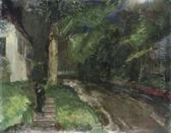 Wet Night Oil Painting by George Wesley Bellows