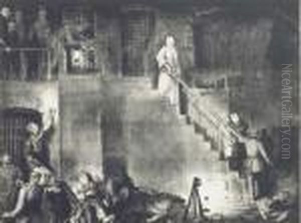 Murder Of Edith Cavell (mason 53) Oil Painting by George Wesley Bellows