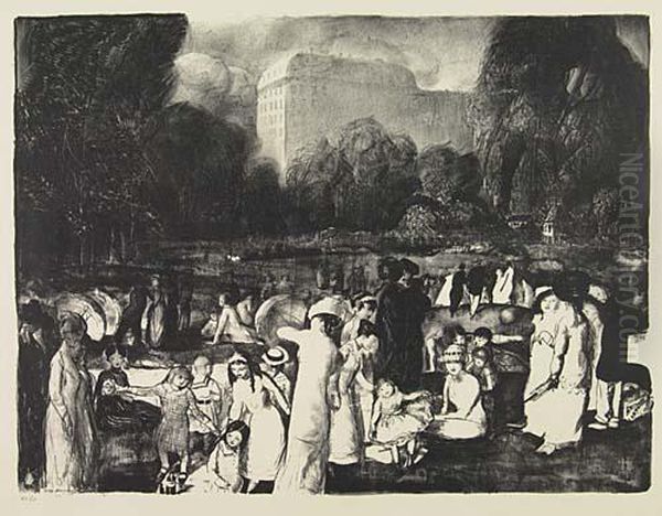 Untitled Oil Painting by George Wesley Bellows