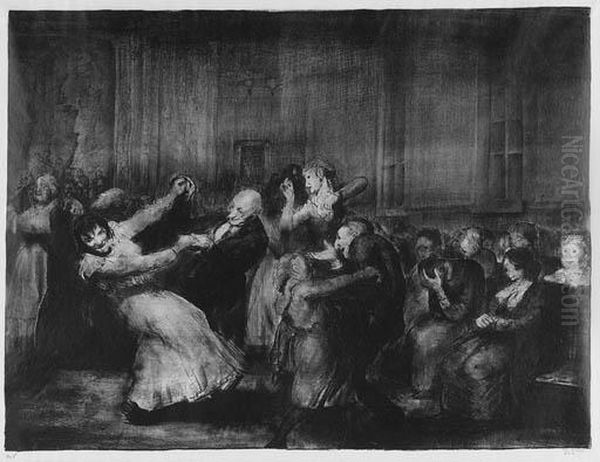 Dance In A Madhouse (m. 49) Oil Painting by George Wesley Bellows