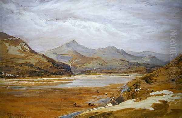 Traeth Mawr Marioneth North Wales Oil Painting by James Holland